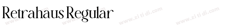 Retrahaus Regular字体转换